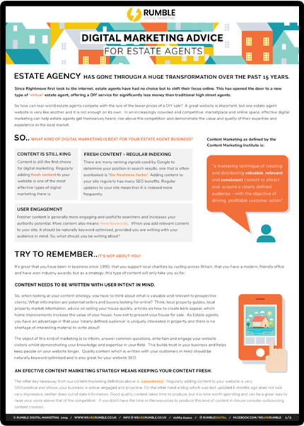 Digital Marketing Advice for Estate Agents download